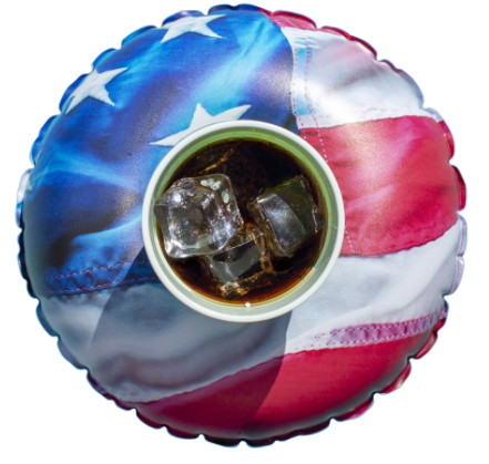 STARS AND STRIPES GLITTER DRINK FLOATS-2PK
